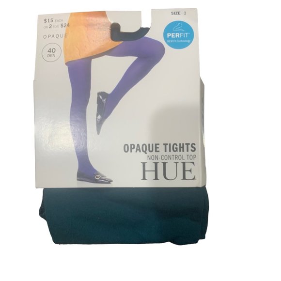 HUE Accessories - Hue Womens Sz 3 Opaque Sheer To Waist Tights